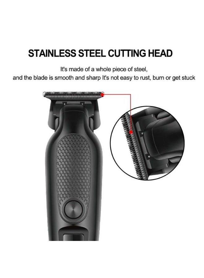 DALING DL-1909 Cordless Beard & Hair Trimmer   6600/7000 RPM | T-Shape Cutter | Digital Display | USB Charging - Image 2