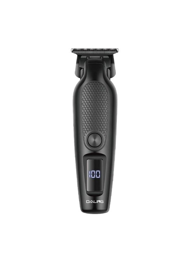DALING DL-1909 Cordless Beard & Hair Trimmer   6600/7000 RPM | T-Shape Cutter | Digital Display | USB Charging - Image 3