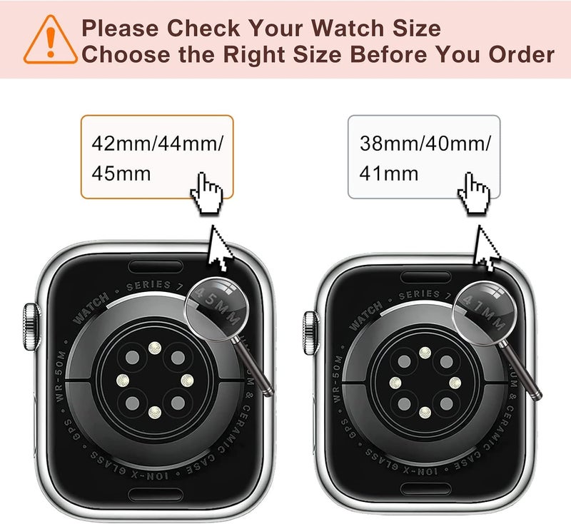 ANYOGRO Compatible with Apple Watch Band 49mm 46mm 44mm 42mm 41mm 40mm 38mm for Women Men,Magnetic Metal Stainless Steel Strap for Ultra 3/2/1 Series 11 10 9 8 7 6 5 4 3 2 SE - Image 5
