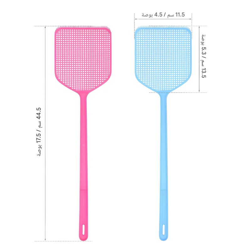 Pest Control - Long-Handled Fly Swatters Made from Sturdy Plastic, Assuring Easy Bug Elimination in Assorted Random Colours That Brighten Your Day (2 piece of the color shown) - Image 4