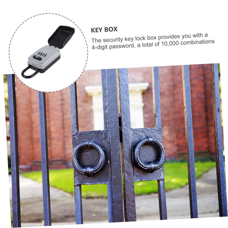 Weatherproof Outdoor Key Lock Box with Code Password for Keys - Image 5
