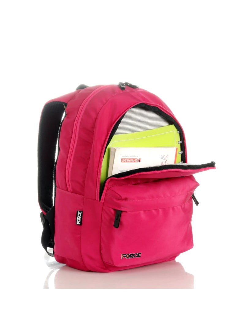 فورس حقيبة ظهر فورس للكمبيوتر المحمول مقاس 14 بوصة - أساسية متقدمة - فوشيا | مقاومة للماء - Image 2