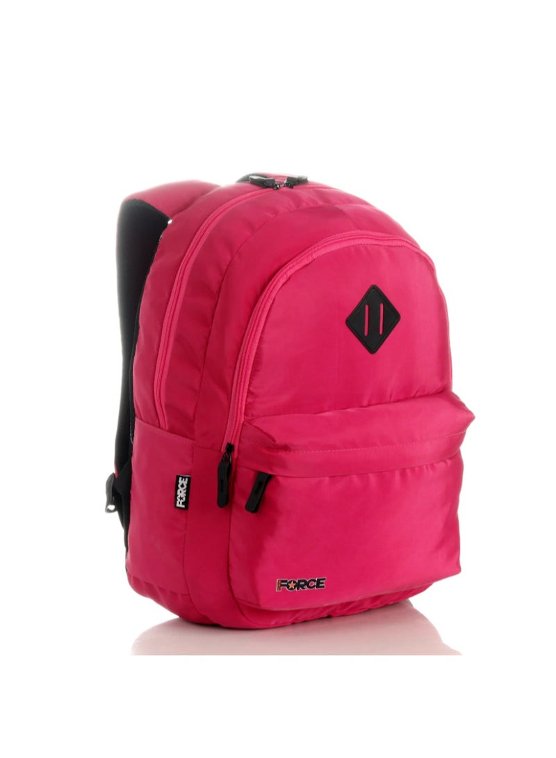 فورس حقيبة ظهر فورس للكمبيوتر المحمول مقاس 14 بوصة - أساسية متقدمة - فوشيا | مقاومة للماء - Image 1