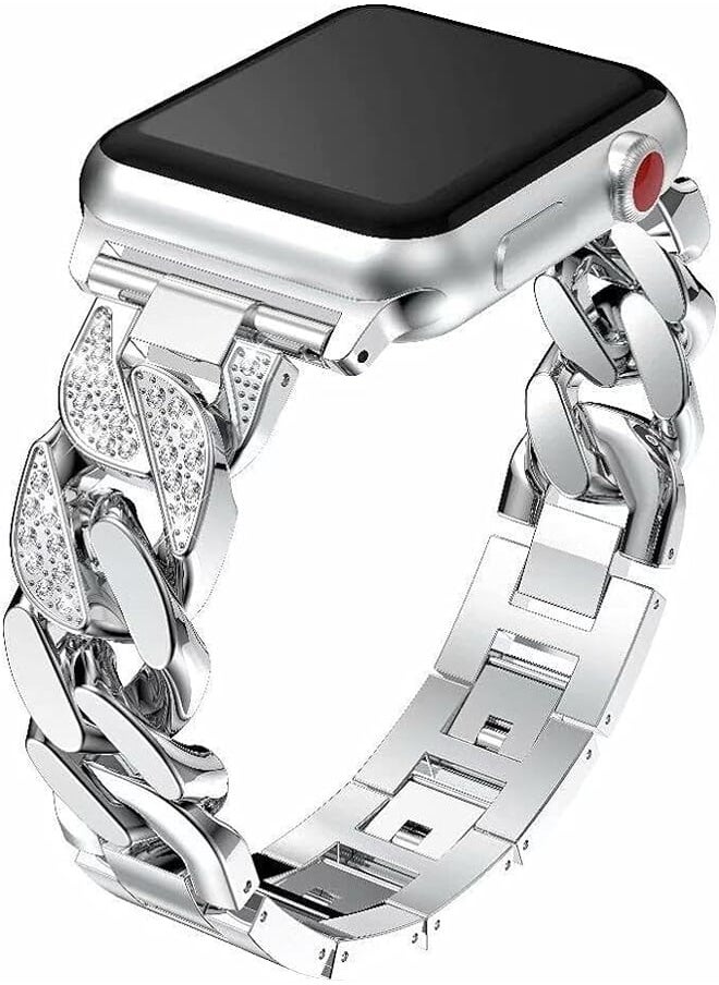 Izone - Elevate Your Style with our Stainless Steel Strap for Apple Watch - Premium Quality, Comfortable, and Stylish Design - Apple Watch Band Designer - Smart Watch Bands - Steel Strap - Image 1