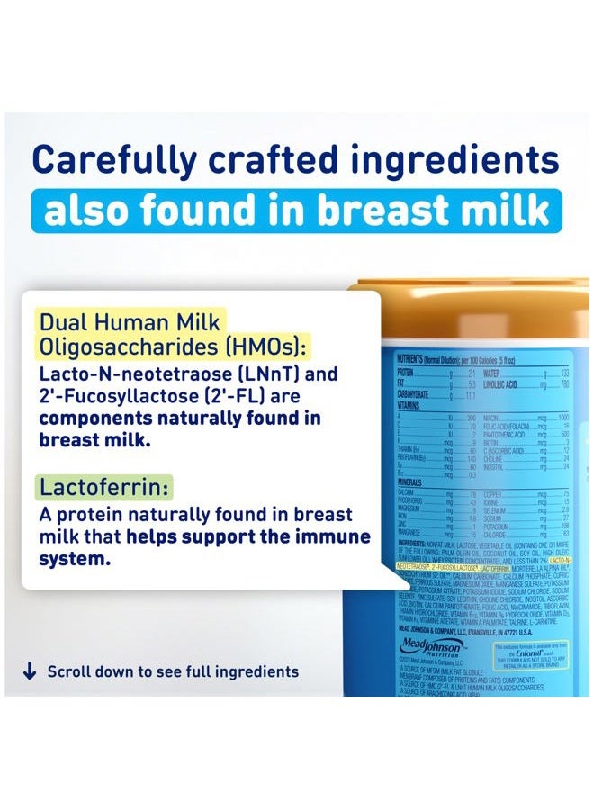 Enfamil Optimum Baby Formula, Our Closest Formula to Breast Milk, Immune-Supporting Lactoferrin also found in Breast Milk, Brain-Building DHA, 30 Oz - Image 3