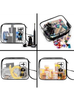 ANRUI Clear Makeup Bag, TSA Approved Toiletry Bag Toiletries