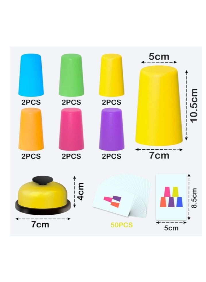 Quick Cups Games For Kids,Classic Speed Stacking Cup Game For Kids Flying Stack Cup Parent-Child Interactive Game