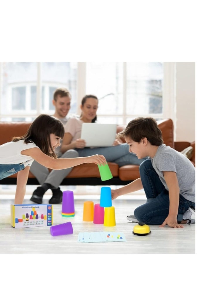 Quick Cups Games For Kids,Classic Speed Stacking Cup Game For Kids Flying Stack Cup Parent-Child Interactive Game