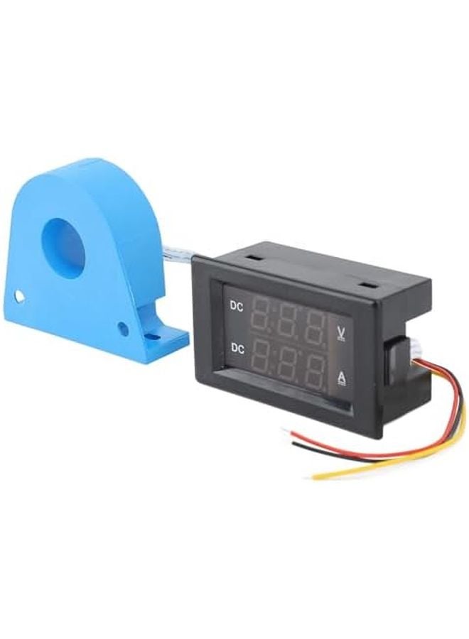 ABS Material Digital Ammeter Voltmeter Hall DC Voltage Current Meter Red Green LED Display - Image 2