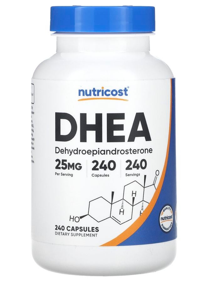 Nutricost ديهيدرو إيبي أندروستيرون 25 ملغ 240 كبسولة