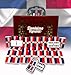 PRK 14 Premium Edition Dominican Republic Dominoes Set Deluxe Double Six Dominoes with Clear Acrylic top Tiles and Classic Artisan Wooden Box Design Dominican Flag Design - Image 2