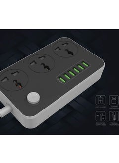 Generic USB Plug Ports Surge Protection Power Socket Switch  - Image 2