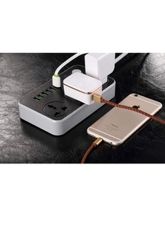 Generic USB Plug Ports Surge Protection Power Socket Switch  - Image 3