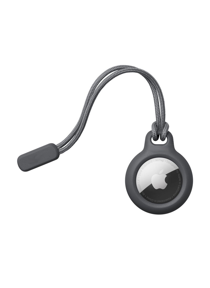 BSNL Protective Case with Twist & Lock Cord Strap Anti Scratch for Air Tag Bluetooth Tracker Black - Image 2