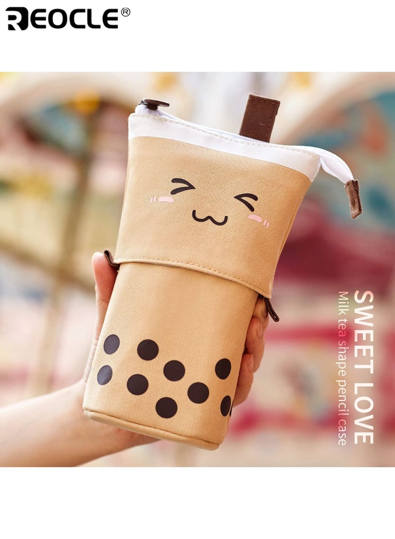 REOCLE Kids' Pencil Case Cartoon-Themed Convertible Pencil Pouch with Dual-Size Expansion Design Stylish Playful Organizer for Stationery & Daily Small Items - Image 2