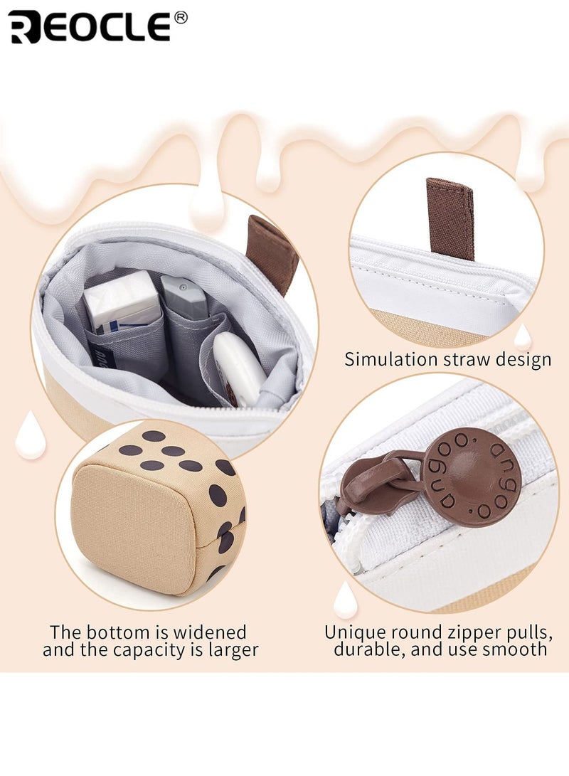 REOCLE Kids' Pencil Case Cartoon-Themed Convertible Pencil Pouch with Dual-Size Expansion Design Stylish Playful Organizer for Stationery & Daily Small Items - Image 5