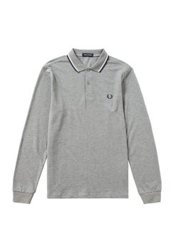 FRED PERRY Wheat spring and autumn long sleeve men's polo shirt(S)  - Image 1