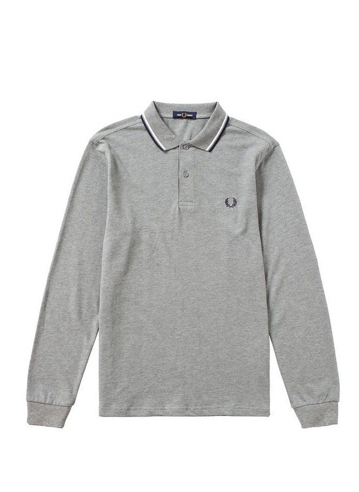 FRED PERRY Wheat spring and autumn long sleeve men's polo shirt(S)  - Image 1