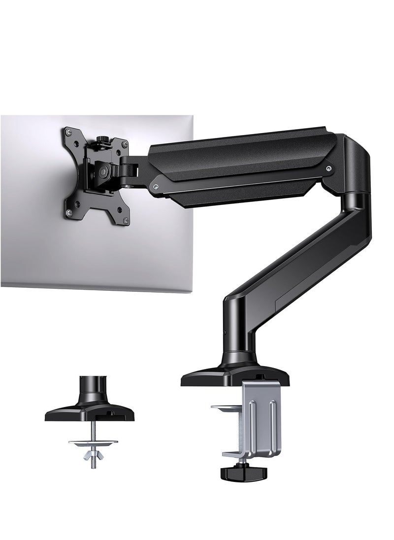 Joshberg Single Monitor Mount for 13″–32″ Screens up to 22 lbs, Height Adjustable Monitor Arm, Home Office Monitor Stand Full Motion  - Image 1