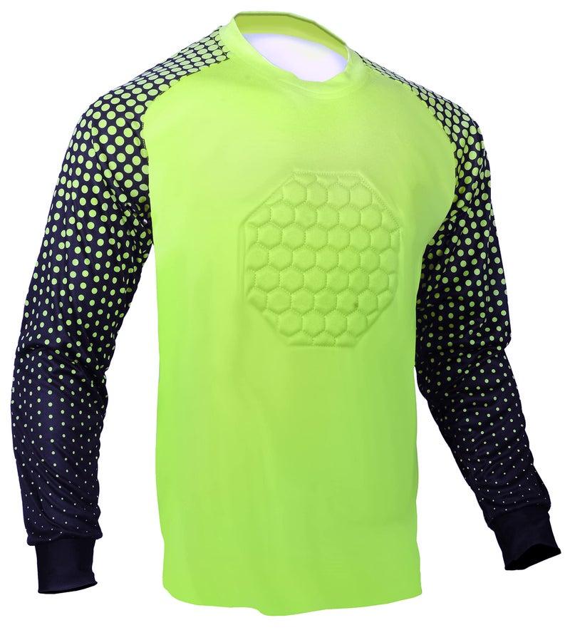 Total Soccer Factory Soccer Goalie Shirt (Lime Green, Youth Large) - Image 1