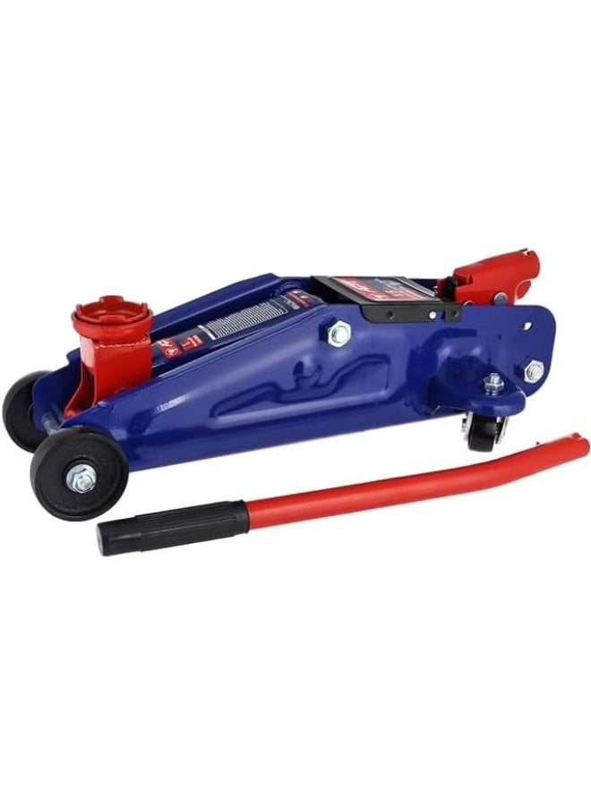 Professional 1-Ton Hydraulic Trolley Floor Jack with Heavy-Duty Plastic Storage Case - Portable Low Profile Car Lift for Quick Tire Changes & Maintenance - Image 1