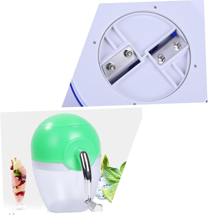 آلة يدوية لفرم الثلج، صانع مخروط الثلج اليدوي للمشروبات الباردة والسموذي - Image 5