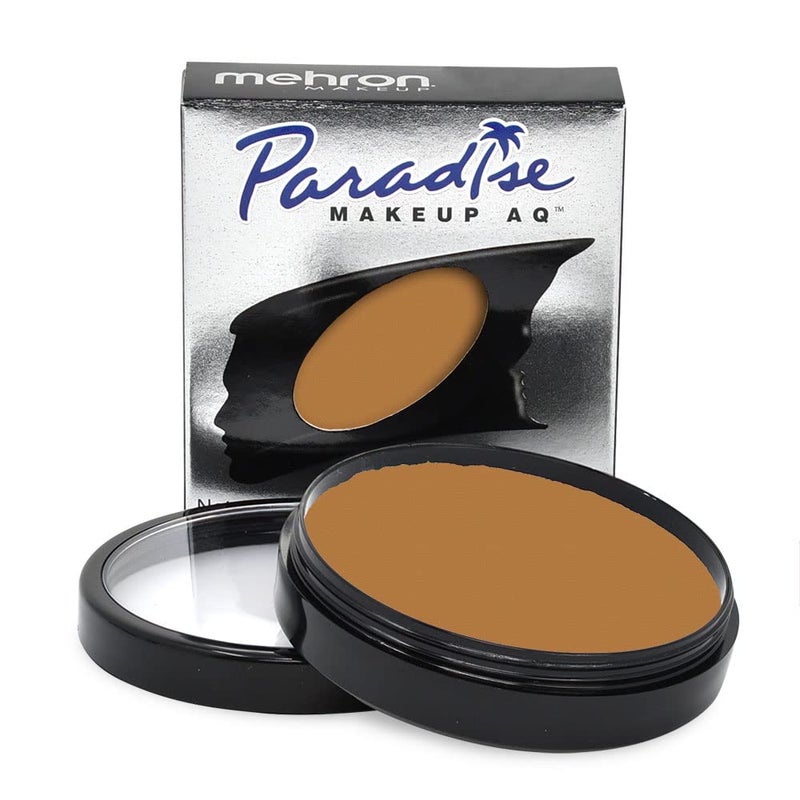 Mehron Makeup Paradise Makeup AQ Pro Size  Stage  Screen Performance Face  Body Painting Beauty Cosplay and Halloween  Water Activated Face Paint Body Paint 14 oz 40 g  Light Brown