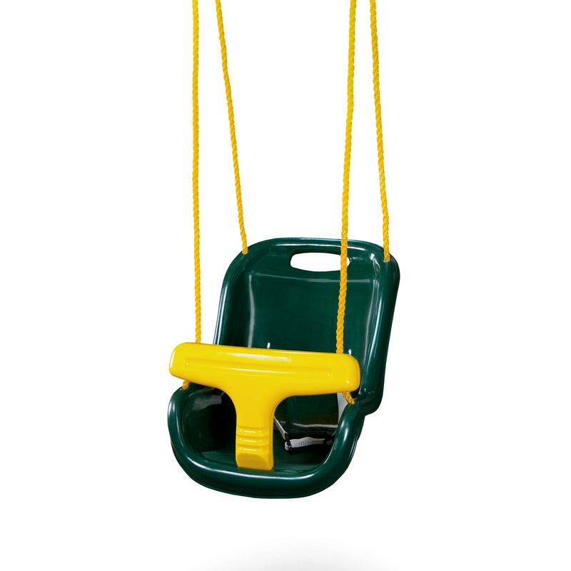Swing-N-Slide SwingNSlide WS 4001G Plastic Infant Swing with Nylon Rope Swing Set Attachment Green wYellow - Image 3