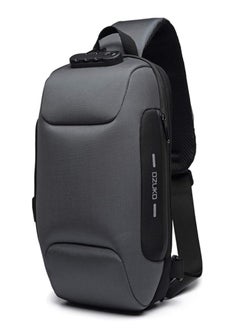 OZUKO Chest Bag, Shoulder Bag,Anti-Theft Sling Bag, Men and Women Shoulder Bags with USB Charging Port Crossover Backpack Daypacks for Travel Hiking Multiple Pockets，Lightweight Casual Daypack  - Image 1