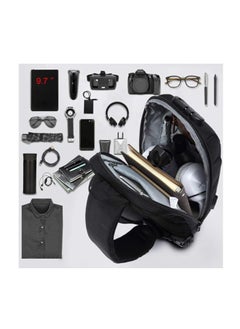 OZUKO Chest Bag, Shoulder Bag,Anti-Theft Sling Bag, Men and Women Shoulder Bags with USB Charging Port Crossover Backpack Daypacks for Travel Hiking Multiple Pockets，Lightweight Casual Daypack  - Image 4