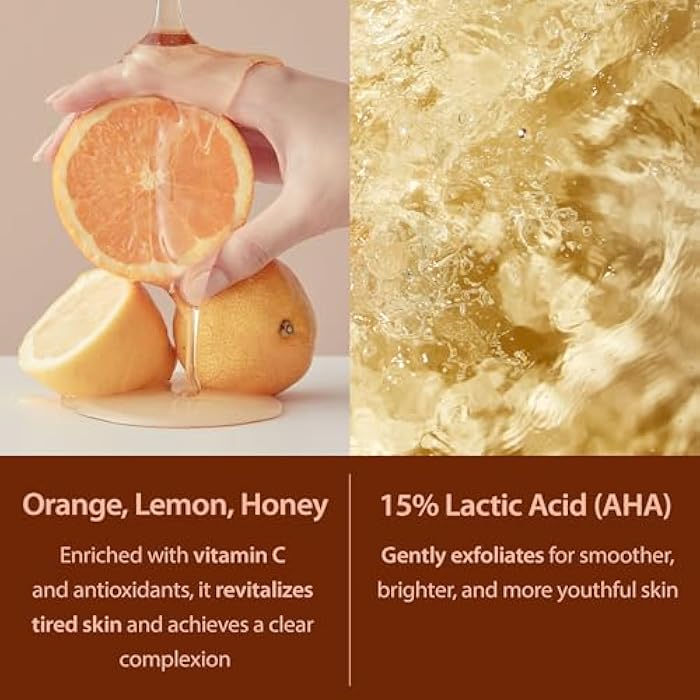 Blithe moisturizing face wash Patting Splash Mask Exfoliating Face Wash with Yellow Honey - Korean Chemical Exfoliant for Face AHA Lactic Acid for Dark Spots, Energy Citrus for Skin Radiance 2.3 Fl Oz - Image 5