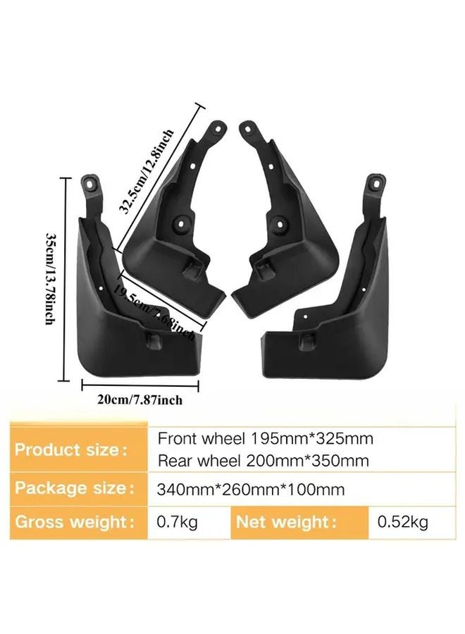 Black Car Mudguards For Toyota RAV4 2019 2025 Two Wheel Drive Without Pedal - Image 4