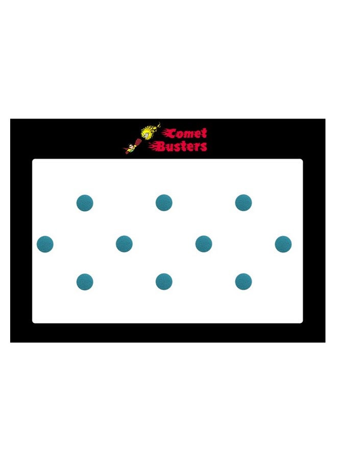 Comet Busters Round Turquoise Velvet Bindi (8 mm) (BIN837) - Image 3