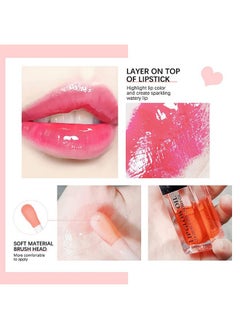 Gecomo GECOMO Moisturizing Lip Oil,No-Sticky Lip Gloss Lip Balm Lip Care,Fruit Flavoured Lip Oil For Dry Lip's Moisturizing Hydrating And Nourishing (007#RASPBERRY) 0.2 OZ  - Image 3