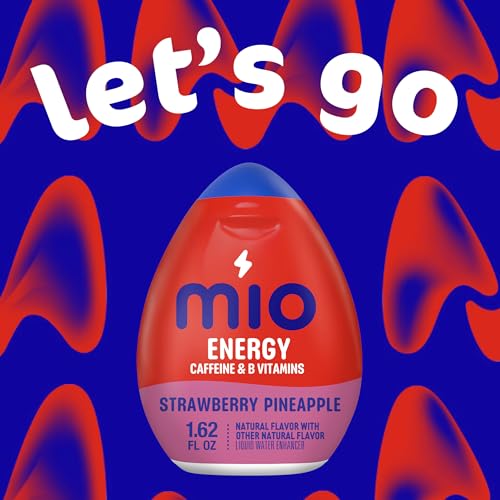 mio Energy Strawberry Pineapple Flavored with other natural flavor Liquid Water Enhancer, 1.62 fl oz Bottle - Image 5