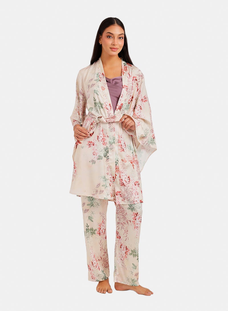 Carina Floral Mid Thigh Robe - Image 1