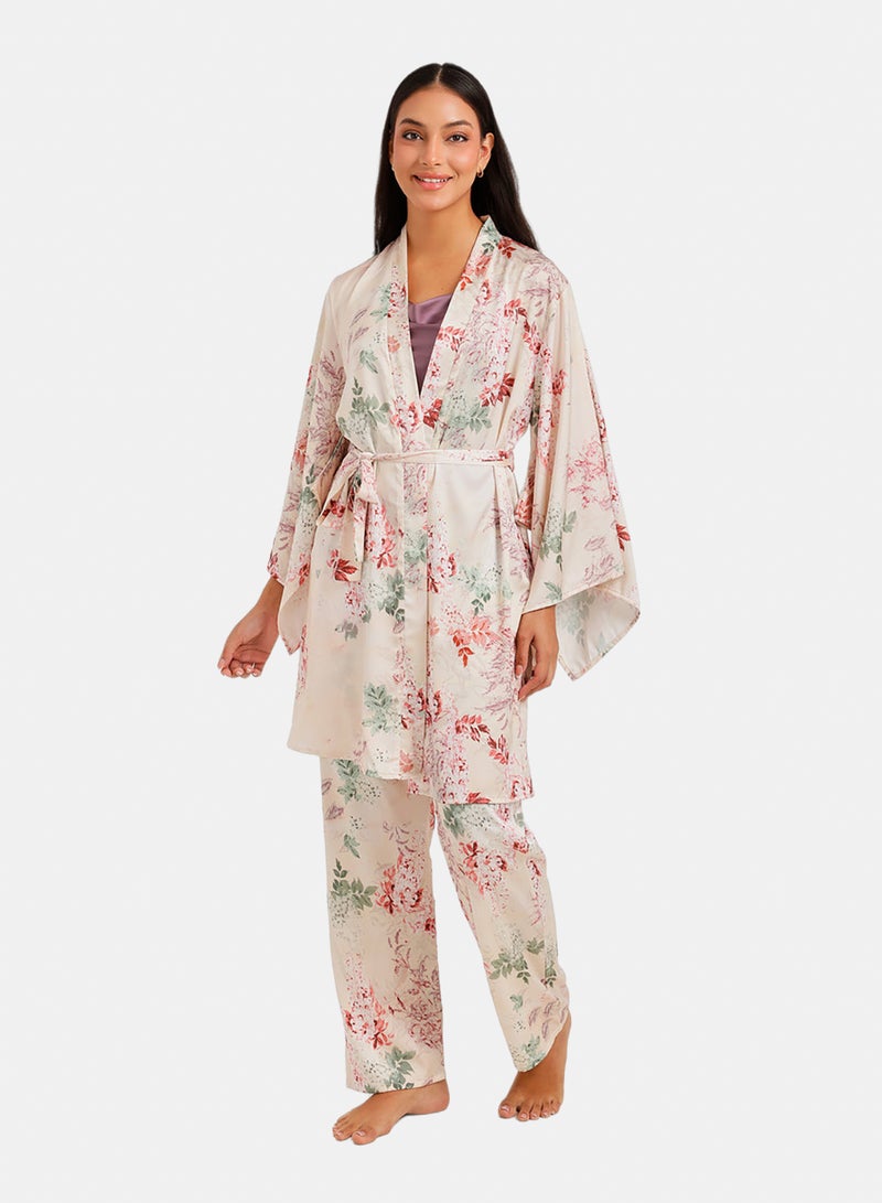 Carina Floral Mid Thigh Robe - Image 4