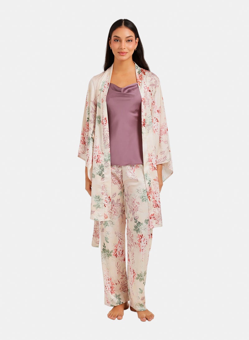 Carina Floral Mid Thigh Robe - Image 2