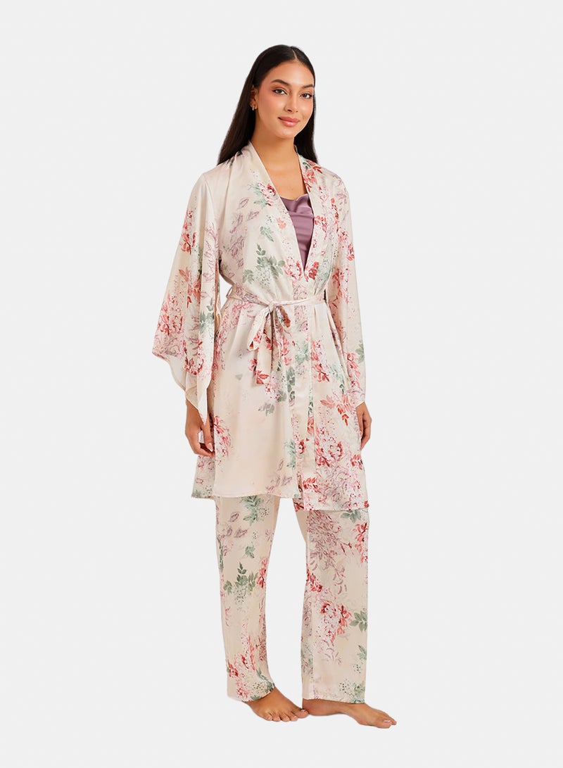 Carina Floral Mid Thigh Robe - Image 3