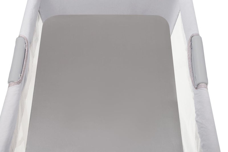Knlpruhk Silk Bassinet Sheet 100 Pure Mulberry Silk 33x17 Universal Fit Hourglass Oval Rectangular Bassinet for Baby Hair 19 Momme 6A High Grade Fibers Ultra Soft Smooth Breathable Grey - Image 2