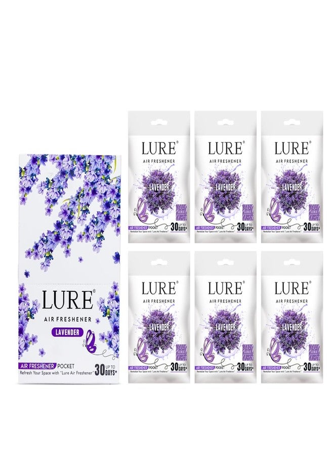 LURE Gel Pocket Air Freshener For Bathroom, Toilet, Home | Germ Protection | Last Upto 30 Days - Lavender 10 Gm (Pack Of 6) - Image 5