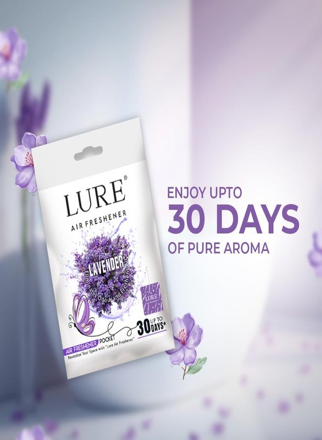 LURE Gel Pocket Air Freshener For Bathroom, Toilet, Home | Germ Protection | Last Upto 30 Days - Lavender 10 Gm (Pack Of 6) - Image 2