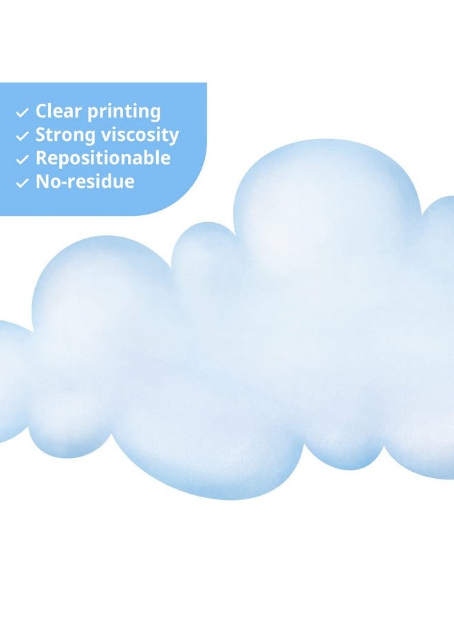 Decowall Ds8030 Clouds Kids Wall Stickers Wall Decals Peel And Stick Removable Wall Stickers For Kids Nursery Bedroom Living Room (Small) - Image 5