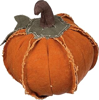 Primitives by Kathy Primitives by Kathy Fabric Pumpkin Decoration, Medium, Orange  - Image 1