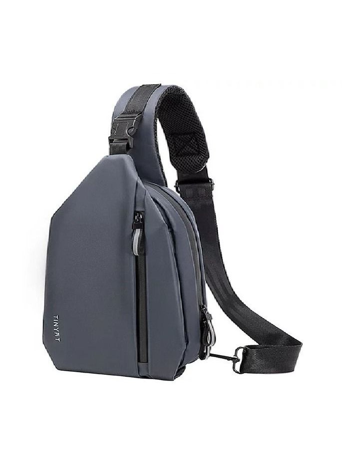TINYAT Tinyat Crossbody Bag for Men Black Sling bag Anti Theft Waterproof Shoulder Backpack for Outdoor Hiking  - Image 1