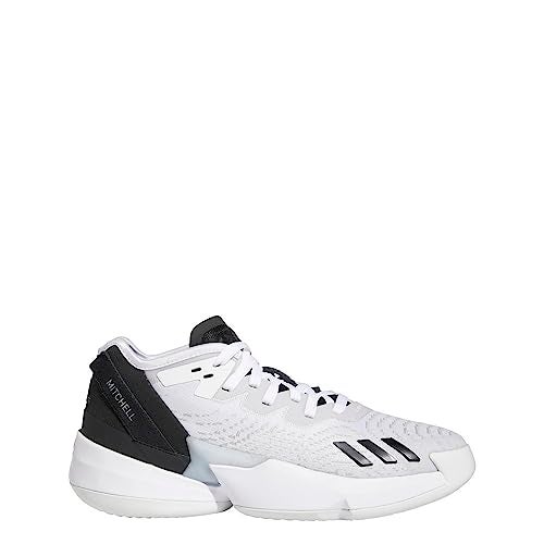 adidas Unisex D.O.N. Issue 4 Basketball Shoe, FTWR White/Grey One/Grey Two, 4.5 US Men - Image 2