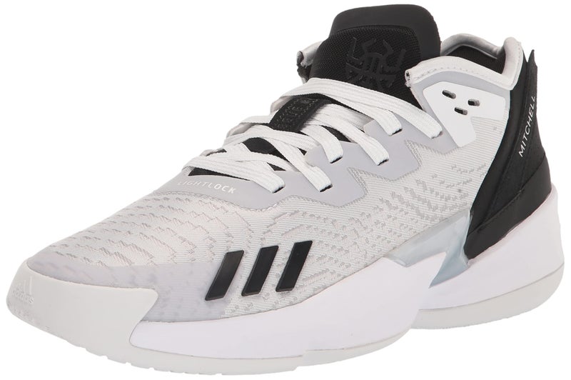adidas Unisex D.O.N. Issue 4 Basketball Shoe, FTWR White/Grey One/Grey Two, 4.5 US Men - Image 1