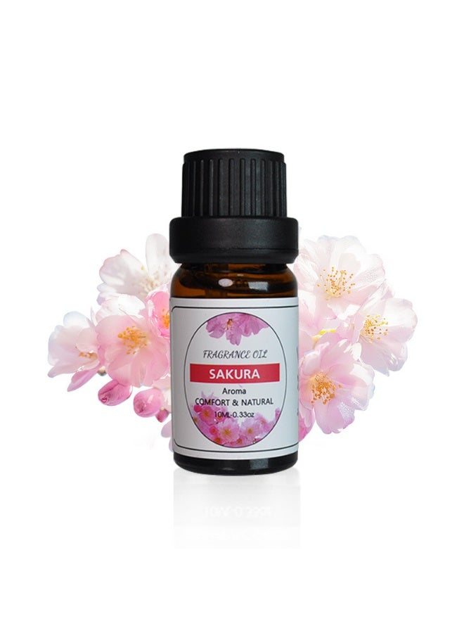 6 pieces of 10 mL essential oils for water-soluble aromatherapy Sandalwood, Sweet Orange, Lavender, Eucalyptus, Lemon, and Mint essential oils Humidifier and Aroma Diffuser Oil for Aromather - Image 3