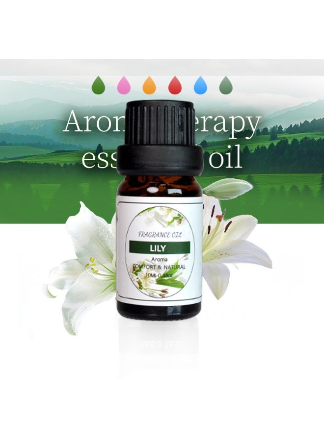 6 pieces of 10 mL essential oils for water-soluble aromatherapy Sandalwood, Sweet Orange, Lavender, Eucalyptus, Lemon, and Mint essential oils Humidifier and Aroma Diffuser Oil for Aromather - Image 2