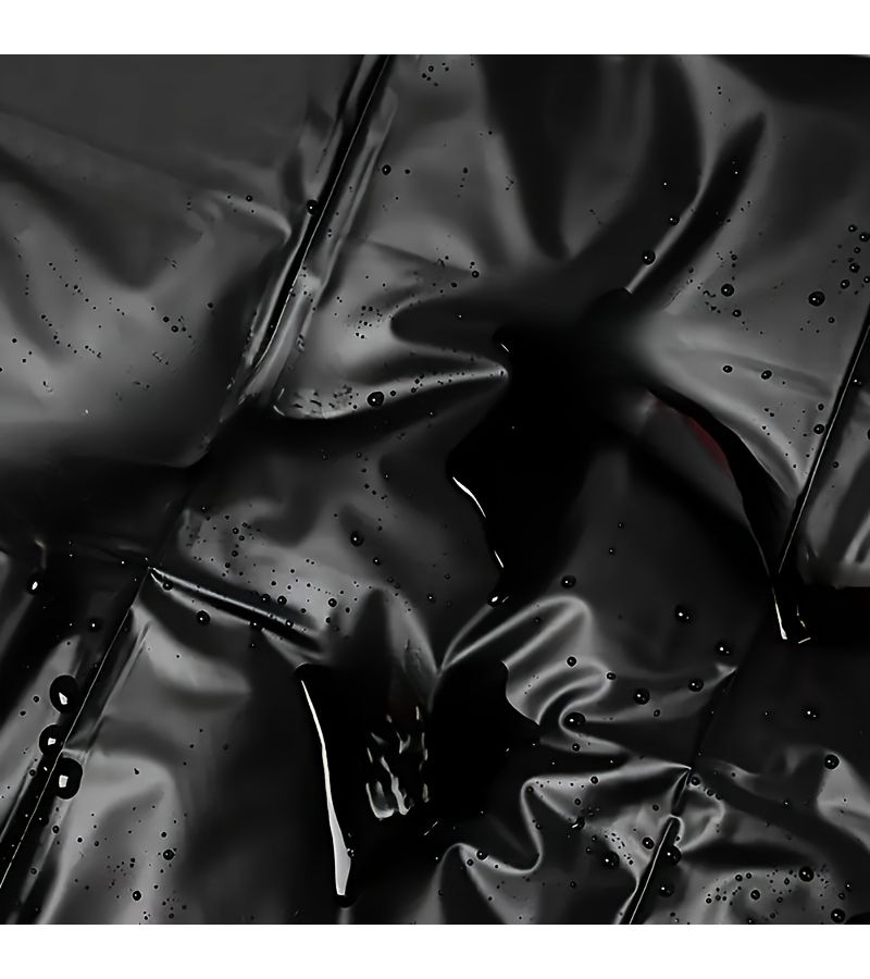 Black PVC Massage Bed Cover 53.15x78.74 Inch Durable Home Spa Use - Image 3